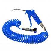 Geko G01165 Set furtun de aer comprimat cu pistol de suflat Geko G01165, lungime 5 m, 9.8 Bar