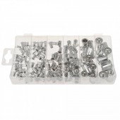 Geko G02911 Set 150 piulite nituibile din aluminiu Geko G02911
