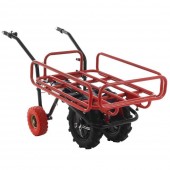 GeoTech K602856 Carucior electric Geotech E-Truck, 2 motoare 2x500W, max 200 Kg, Li-Ion 6Ah, 40V, 6 km/h, Laturi extensibile