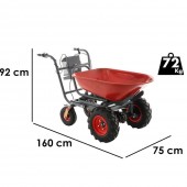 GeoTech K603043 Roaba electrica Geotech CAR 300T-100, putere 400W, 40V, 6Ah, 250 kg