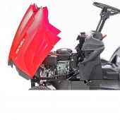 GeoTech K608095 Tractoras pentru gazon, GeoTech 7.5 CP, Diametru taiere cu 2 lame 68.5 cm, Inaltime taiere 35-75 mm, 6 viteze