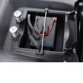 GeoTech K608095 Tractoras pentru gazon, GeoTech 7.5 CP, Diametru taiere cu 2 lame 68.5 cm, Inaltime taiere 35-75 mm, 6 viteze