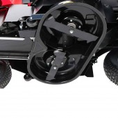 GeoTech K608095 Tractoras pentru gazon, GeoTech 7.5 CP, Diametru taiere cu 2 lame 68.5 cm, Inaltime taiere 35-75 mm, 6 viteze
