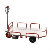 GeoTech K609149 Carucior electric tip platforma, GeoTech E-Truck 400, 40V 6Ah, max 400 kg, 400W, Dimensiuni platforma 121x85 cm, 6 km/h