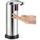 Home HG-SZA01 Dispenser automat de sapun lichid, Home HG SZA 01, senzor infrarosu, 220ml, Inox, 4xAAA