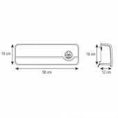 Home SO-FKF-56202 Aeroterma programabila de perete cu ventilator Home FKF 56202, telecomanda, PTC, 1000/2000W