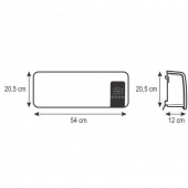 Home SO-FKF-59201 Aeroterma programabila de perete cu ventilator Home FKF 59201, telecomanda, 1000/2000W