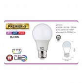 Horoz 001-006-0008-SET/6400K Set 10 becuri Led Premier-8, putere 8 W, 850 lm, 6400k, E27