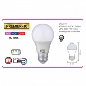Horoz 001-006-0010/ Bec Led Premier-10, putere 10 W, 1000 lm, 4200k, E27