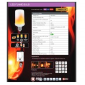 Horoz 001-048-0005 Bec cu efect flacara Fireflux, E27 , 5W, 115lm