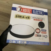 Horoz 016-064-0048/6400K/NEGRU Plafoniera led Horoz Sofia 48V Negru, lumina rece, 48W, diametru 300 mm, 4320 lm