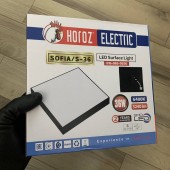 Horoz 016-065-0036/6400K/NEGRU Plafoniera led Horoz Sofia Patrat 36W Negru, lumina rece, 36W, 225x225 mm, 3240 lm