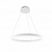 Horoz 019-083-0053 Lampa suspendata LED 53W 3CCT 3710 lm, rotunda, alba, dimabila, telecomanda
