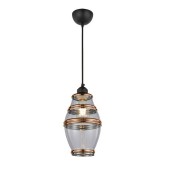 Horoz 021-015-0002 Pendul Element-2 Clear Copper, maxim 60 W, sticla, IP20, E27 
