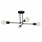 Horoz 021-025-0004 Lustra vintage 4 x E27, Negru, IP20, 250 x 520 mm, max 4 x 18 W