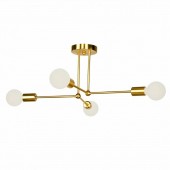 Horoz 021-025-0004/AURIU Lustra vintage 4 x E27, Auriu, IP20, 250 x 520 mm, max 4 x 18 W