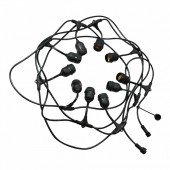 Horoz 022-001-0001 Cablu ghirlanda luminoasa Horoz Carnaval-1, fasunguri E27, 10m, interconectabila, IP44, max 750W