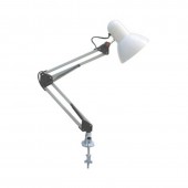 Horoz 048-013-0060WHITE Lampa pentru birou, articulata Rana HL074, Alba, E27, max. 60 W