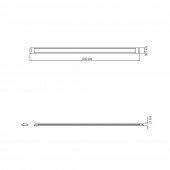 Horoz 052-003-0120/ Lampa de perete cu led Horoz Tetra-36, lungime 1.2 m, putere 36W, 2269 lm, Slim