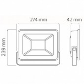 Horoz 068-008-0100/6400K Proiector Led Pars-100, putere 100 W, 8000 lm, IP 65, lumina rece