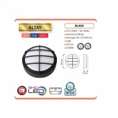 Horoz 071-008-0012 Aplica cu led Altay 12W, 670lm, lumina neutra 4000K, neagra, corp aluminiu