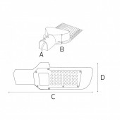Horoz 074-005-0150 Lampa pentru iluminat stradal Orlando-150, 150W, 15061 lm, corp aluminiu, 85-265V, IP65, SMD led