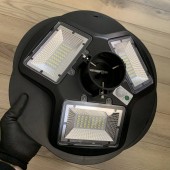 Horoz 074-011-0150/6400K Lampa solara Horoz Combat 150W, Li-Ion, 1400 lm, senzor de miscare, IP65, 6400K, Telecomanda