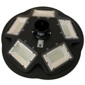 Horoz 074-011-0250 Lampa solara Horoz Combat 250W, Li-Ion, flux luminos 2400 lm, senzor de miscare, IP65, 6400K, Telecomanda