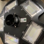 Horoz 074-011-0250 Lampa solara Horoz Combat 250W, Li-Ion, flux luminos 2400 lm, senzor de miscare, IP65, 6400K, Telecomanda