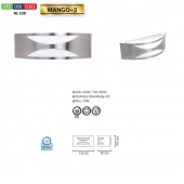 Horoz 075-009-0003 Aplica de exterior Mango-3, Inox, IP44, E27, max 75W