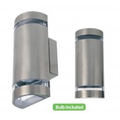 Horoz 075-010-0004 Aplica de exterior Gardenya-4, Inox, IP44, GU10, max 2x35W