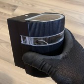 Horoz 075-019-0003 Aplica de exterior Regnum-3, Otel inoxidabil, IP44, 1xGU10