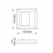 Horoz 076-014-0002 Aplica LED pentru exterior Igde Dark Grey, 4200K, 2W, 65lm, 100-240V, IP65, Gri inchis