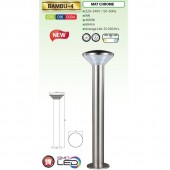 Horoz 076-016-0002 Stalp iluminat exterior Bambu-4, LED, max 9W, Inox, 684 lm, IP44, 4000K, inaltime 500mm