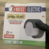 Horoz 076-019-0012/NEGRU Aplica de exterior Suga-12/RC, putere 12W, lumina neutra 4200K, 1160lm, 85-265V, IP65