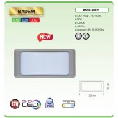 Horoz 076-028-0012/ Aplica de exterior LED, Badem, ABS, IP65, 12W, 4200K