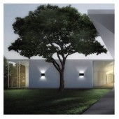 Horoz 076-039-0004/NEGRU Aplica de exterior Proton-4, Aluminiu, putere 4W, lumina neutra 4200K, 360lm, 85-265V, IP65