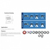 Horoz 078-012-0001 Reflector LED cu panou solar, cu senzor de miscare Sirius-1, 24 leduri, IP44, 140 lm