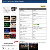 Horoz 081-003-0002 Banda Led multicolora Thames RGB Three Chips, 5m, waterproof IP65, 72W, 12V, 4320 lm, IP65