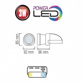 Horoz 084-007-0003/ Lanterna frontala cu led, reincarcabila, Horoz HL343L, 3 W, 200 lm