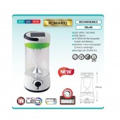 Horoz 084-022-0010/ Lampa solara cu led, pentru camping, Romario Dimmable, 10 W, incarcare la retea, 12 V si solara