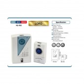 Horoz 086-001-0001/ Sonerie fara fir, raza de acoperire 150 m, 60 dB, Lord HL 452, alimentare baterie