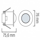 Horoz 088-001-0006/ Senzor de miscare pentru tavan, Corsa HL485, alb, distanta detectie 8 m, IP 20