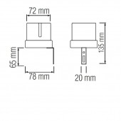 Horoz 089-001-0003 Fotosenzor noapte/zi Luxor 50Lux, 25A, 2700W, exterior IP 44