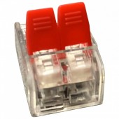 Horoz 103-002-0002 Clema tip wago 2 poli Slim-2, transparent, maxim 4 mmp, 32A, 450V