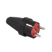 Horoz 300.000.804 Stecher cauciucat Horoz Schuko, 16A, max.250V, negru