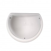 Horoz 400.113.114WHITE Aplica Aqua Half-Moon White, waterproof, max 40W, E27, IP54, Anti-shock