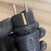 Horoz 800.400.002 Stecher cauciucat Horoz Schuko, 16A, negru, 220V