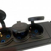 Horoz 800.400.009 Prelungitor de exterior cu 4 prize, Horoz-4, IP44, Schuko, fara cablu