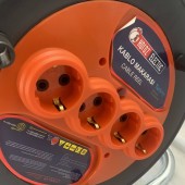 Horoz 800.400.012 Tambur pentru prelungitor Horoz-50, 4xSchuko, IP20